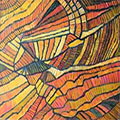 Barbara Frankiewicz - Rhythms of dimension I, 2015/2, oil on canvas, 80x90cm
