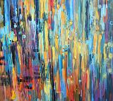 Barbara Frankiewicz - Light of Manhattan 2, oil on canvas, 80x90cm